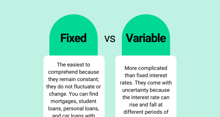 Fixed variable loans vs rate loan cons pros between infographic deciding weigh option better help which