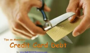 Debt credit card people cards managing tips cutting some loans money cut being guide top scissors ppt powerpoint presentation skip